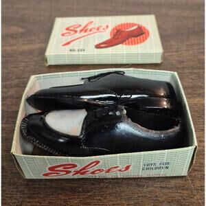 Vintage Black and White doll Dress Shoes